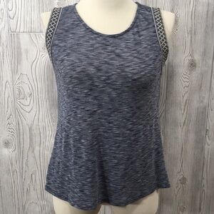 W5 Concepts Sleeveless Summer Top Gray/Blue